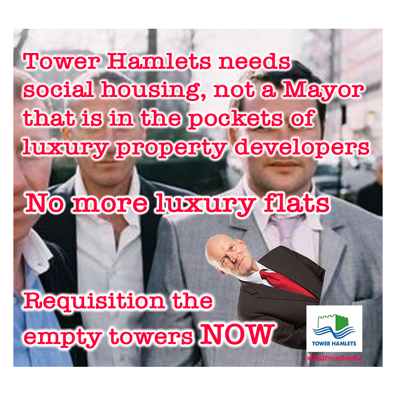 Tower Hamlets needs social housing, not luxury flats